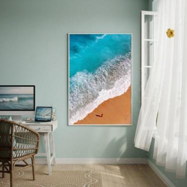 Imagem de Quadro Decorativo Poder Do Oceano-70x50cm Cor:Moldura Preta - Quadros 