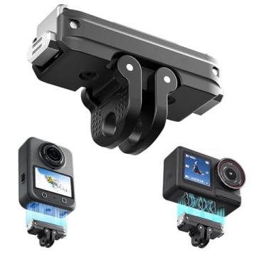 Imagem de Gaekol Osmo 360 Suporte adaptador magnético para DJI Osmo Action 5 Pro/Action 4/Action 3/Osmo 360 Metal Quick Release Adapter