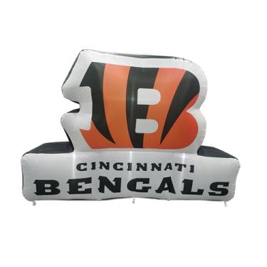 Imagem de FANMATS Mascote inflável NFL Cincinnati Bengals - Display inflável autoinflável, ventilador e cordões embutidos, logotipo oficial do time - mostre seu espírito durante todo o ano