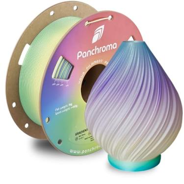 Imagem de Polymaker Filamento de impressão 3D Panchroma Gradient Celestial PLA Rainbow, 1,75 mm 1KG, PLA gradiente premium, fácil de imprimir, compatível com AMS, perfeito para estatuetas, modelos de exibição e