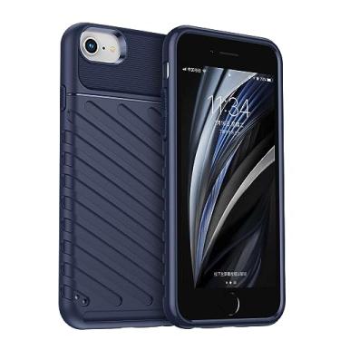 Imagem de IDEWEI Capa para iPhone 6S. Fibra de carbono refinada, anti-queda, anti-impressões digitais, proteção integral. A capa do telemóvel é compatível com iPhone 6S