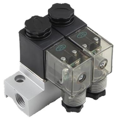 Imagem de Válvula Solenoide Elétrica Pneumática Normalmente Fechada 2V025-06 AC220V DC24V Válvula Solenoide Coletor de Água Válvula Magnética de Ar (6 mm DC24V, 3F)