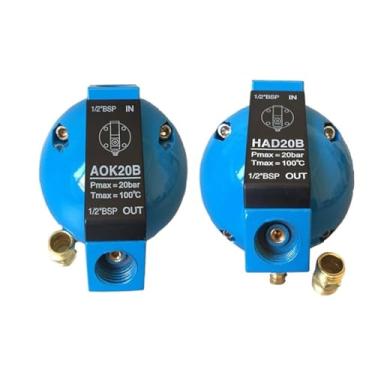 Imagem de 1 peça filtro compressor de ar esfera válvula de drenagem automática AOK20B/HAD20B G1/2' dreno esférico (HAD20B)
