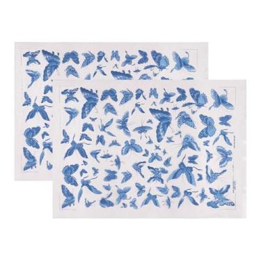 Imagem de Fiocias 2 Folhas de Papel de Transferência para Esmalte, para Artesanato, E Ideal para Decorar Cerâmica, Esmalte E Porcelana, Borboleta