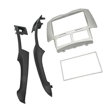 Imagem de Tbest Moldura de rádio de carro, painel de fáscia, material ABS, fabricação profissional, design elegante, fácil instalação para Vitz Platz 2005 2011