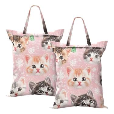 Imagem de SEHANY 2 peças de sacos grandes de lavanderia com alça, à prova d'água, bolsa de roupa para viagem e natação