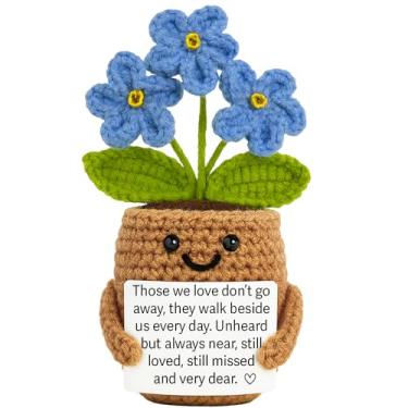 Imagem de Lucagift Presentes comemorativos para homens, mulheres - presentes em memória de um ente querido - Ideias de presente de luto, lembrança para papai, mãe, avós - boneca colecionável de crochê