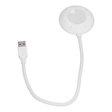 Imagem de YWBL-WH Luz de Leitura LED Lâmpada Ocular Flexível Alimentada por USB Brilho Ajustável Pescoço de Ganso Ultrafino para Laptop Mesa PC Estudo Escritório Casa ABS Luz Branca 38 Cm