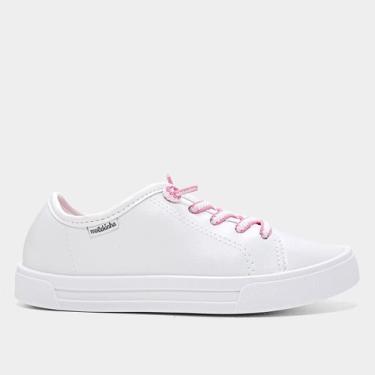 Imagem de Tênis Infantil Molekinha Casual Menina, Branco, 28