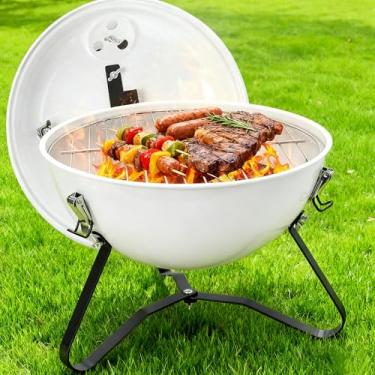 Imagem de Churrasqueira Americana, Churrasqueira Portatil a Carvao, Churrasqueira Carvao Sem Fumaça, 33 * 40 cm Churrasco