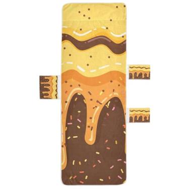 Imagem de STAYTOP Capa de toalha de espreguiçadeira derretida para sorvete, capa macia para espreguiçadeira, capas de cadeira de praia com bolsos para jardim ao ar livre, pátio, pátio, banhos de sol, gramado