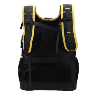 Imagem de Hyuduo Mochila de Ferramentas Resistente, Tecido Oxford Com Vários Bolsos, Manga para Laptop, Porta Usb para Eletricistas, Trabalhadores da Construção Civil Ao Ar Livre