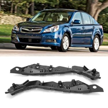 Imagem de Yumzeco 1 par compatível com suportes de para-choque Subaru Outback/Legacy 2010 2011 2012 2013 2014, lado do motorista e passageiro Palstic Subaru Legacy retentores de para-choque dianteiro, substitui
