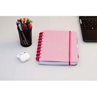 Imagem de Confetti Caderno Smart Colegial 140 Fls Com 5 Div Rosa Circulos