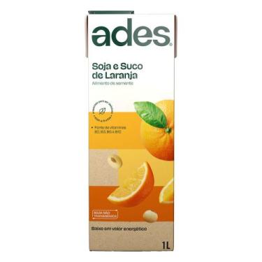 Imagem de Bebida à Base de Soja Sabor Laranja Ades 1l