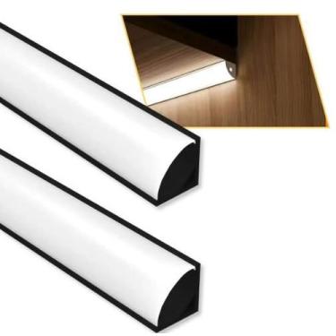 Imagem de Kit 4 Perfil Para Canto De Sobrepor 1 Metro Moveis Marcenaria - Lumen 