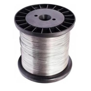Imagem de Fio Aço Inox Cerca Eletrica Bobina Rolo 0,70mm 293mts - generico