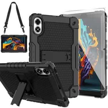 Imagem de Doemoil Capa para UMIDIGI G3 Tab Ultra, UMIDIGI G2 Tab, UMIDIGI G1Tab, suporte integrado com protetor de tela para tablet UMIDIGI G3 Tab Ultra, G3 Tab/G2 Tab/G1 tab 10,1 polegadas (preto/preto/1 peça)