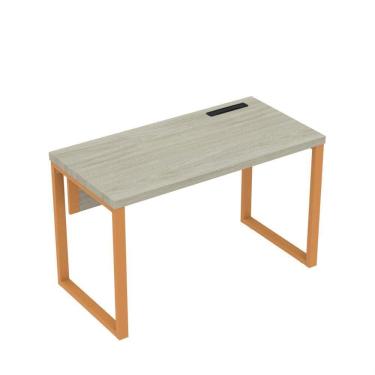Imagem de Mesa Plataforma Unica 120x60 Pe40 Castanheira Natural-laranja Picasso