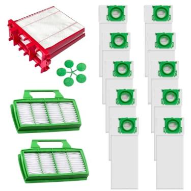 Imagem de Alrens Bolsa de filtro de substituição e kit de filtro para aspiradores SEBO Airbelt K Series, inclui 10 pacotes de sacos de vácuo 6629ER, 2 pacotes de microfiltro de higiene 6608ER e 1 microfiltro