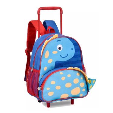 Imagem de Mochila De Rodinha Infantil Clio Pets Escolar Dino - Clio