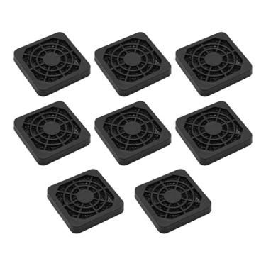 Imagem de AUXBC 8 peças 40 mm preto quadrado plástico capa de filtro de ventilador de resfriamento tela de malha à prova de poeira para PC computador gabinete servidor chassi ventilação grade protetor kit