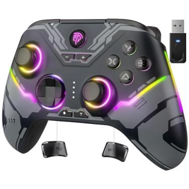 Imagem de EasySMX X15 PC Controller - Enhanced Wireless Bluetooth Controller with Hall Joysticks/Hall Triggers/RGB Lighting - No Stick Drift, No Dead Zone - Work for Windows PC, Android, Steam and Switch