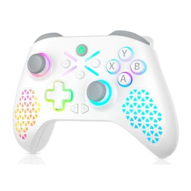 Imagem de Nonbliep Controle com fio para PS5, controle de jogos para PlayStation 5, PS5, PS4, PC, com vibração dupla, suporta Turbo, Marco, Multi Touch Pad, conector de áudio de 3,5 mm
