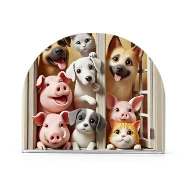 Imagem de Adorable Pets Group Suporte de guardanapo de mesa marrom, 1 pacote, porta-guardanapo de almoço, suporte de guardanapos de papel