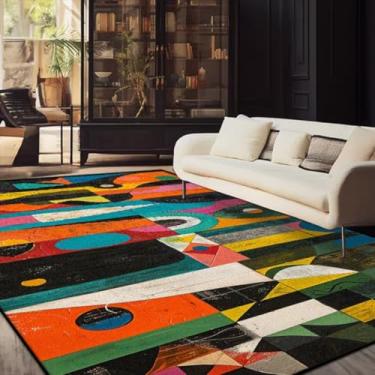 Imagem de Tapete de decoração para casa, sala de estar, macio, decoração de quarto, cabeceira, tapete de mesa de sofá fácil de limpar, flanela (5,2 x 6,5 pés (160 x 200 cm) / JH0047-Flannel-10)