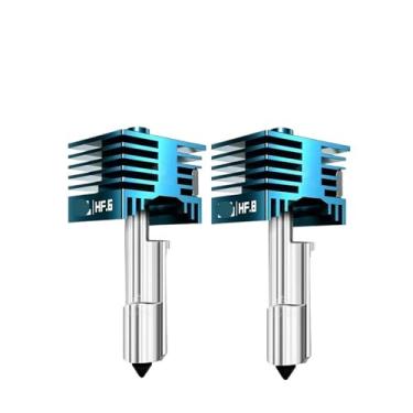 Imagem de Bocal de aço endurecido hotend, compatível com bambu lab h2d/h2s/p2s, cabeça de impressão extrusora combo peça de impressora 3d(0608)