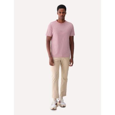Imagem de Camiseta Dudalina Masculina Mini Stripes Rosa Escuro-Masculino