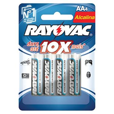 Imagem de Pilha Rayovac LR6 Alcalina AA Pequena 1,5V com 04 Unidades