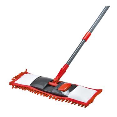 Imagem de Mop Flat em Microfibra Chenile Rodo para Limpezas Gerais 1,20m Prático e Funcional para Uso Diário