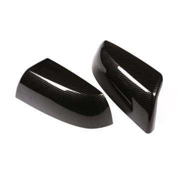 Imagem de Exterior do carro retrovisor lateral espelho capa asa porta exterior habitação guarnição Compatível com toyota tundra/sequoia 2008-2020(Carbon Look)