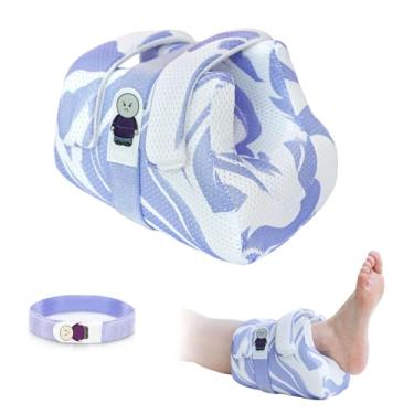 Imagem de Ehucon Protetor de calcanhar (padrão de listras azuis, tamanho padrão)