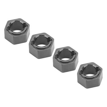 Imagem de KIMISS Cubos de Roda Sextavados de 7 Mm - Adaptador de Unidade Sextavada de Roda RC de Liga de Alumínio Profissional para Ajuste para Carro FMS FCX24 1/24 RC - Desempenho e Estabilidade Aprimorados