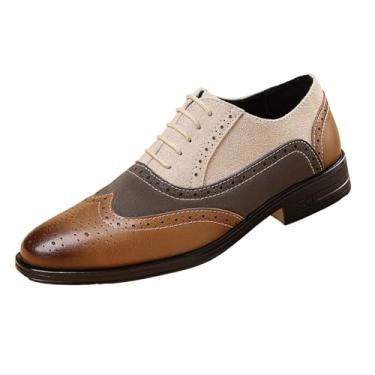 Imagem de Tênis masculino moderno casual verão negócios formal sola macia de couro confortável, Branco, 40