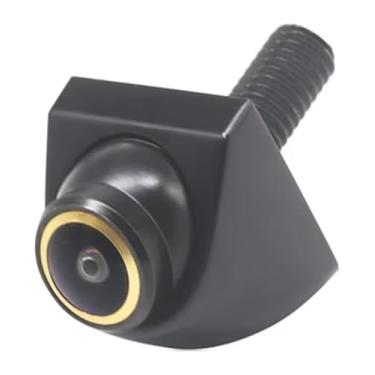 Imagem de Câmera de estacionamento para carro, câmera de ré CVBS CCD AHD, lente olho de peixe com ângulo amplo de 170° e visão noturna.