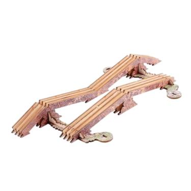 Imagem de menolana Rampa de obstáculos simulada para carros RC Crawler, acessórios DIY fáceis de usar, adereço para cenas de escalada para carros RC em escala 1/24 e, Ponte Alta-baixa