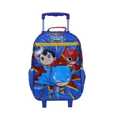 Imagem de MALA ESCOLAR G C/ RODINHAS SUPER FRIENDS 60755 - DERMIWIL