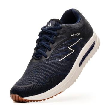 Imagem de Tênis Masculino Leve Street Preto Azul DIfranca - AS800, 35