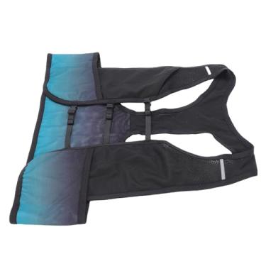 Imagem de Keenso Colete de Corrida, Colete de Hidratação Com Bolsos Frontais para Garrafa de água e Armazenamento Traseiro Grande, Tiras Reflexivas, Fivela de Pressão Ajustável