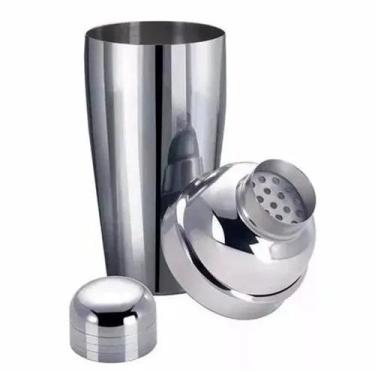 Imagem de Coqueteleira Inox Com Tampa Dosador 550ml C/Aparador de Gelo - Rio Tij