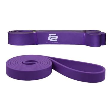 Imagem de Pulseiras de exercícios para casa, academia, alongamento, treinamento de força, levantamento de peso – uso interno e externo, Purple - 25 to 85 Pounds (1.25" * 4.5mm)