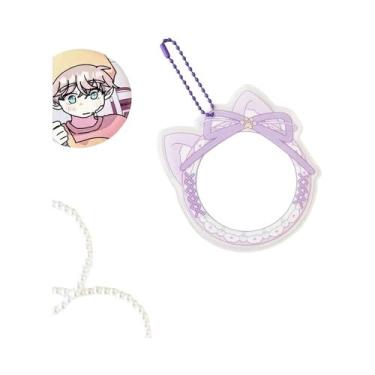 Imagem de Porta-Crachás De Cartão Bopp Com Renda Em Forma De Orelha De Gato, Bol