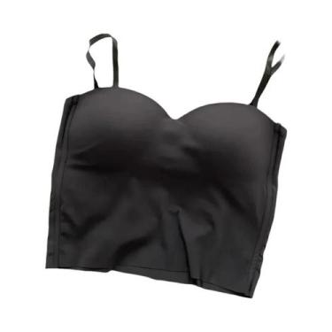 Imagem de Top Esportivo Feminino Com Alças Duplas, Ajuste Slim, Cor Sólida, Sexy