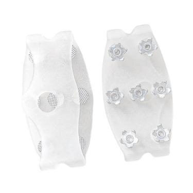Imagem de Pegciuho Crampons, Solas para Calçados, Espigões, Tração, TPE Macio, Portáteis, Adequados para Caminhadas, Trilhas, Pesca No Gelo, Esportes de Inverno, Camping, Garras Transparentes