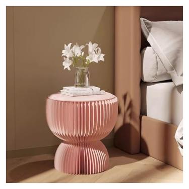 Imagem de Folding Paper Stool Tamborete de papel dobrável portátil, sofá de cabeceira da sala de estar, cadeira de lazer e relaxamento, mesa de centro pequena multifuncional(36.5x28.5cm/14.37x11.22")