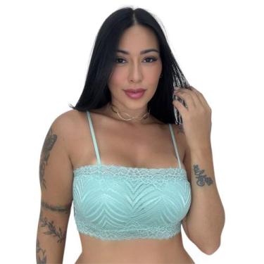 Imagem de Sutiã Top Faixa de Renda Cropped com Bojo - c2 MELISSA, Verde, M